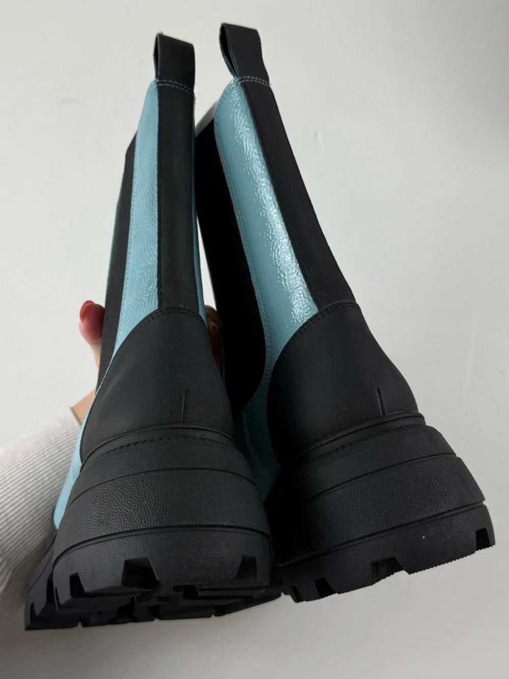 Katy Perry The Geli Combat Boot Womens Size 8.5M Blue Black Chunky Platform NEW - Picture 6 of 14